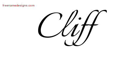 Calligraphic Name Tattoo Designs Cliff Free Graphic