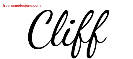 Lively Script Name Tattoo Designs Cliff Free Download