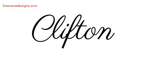 Classic Name Tattoo Designs Clifton Printable