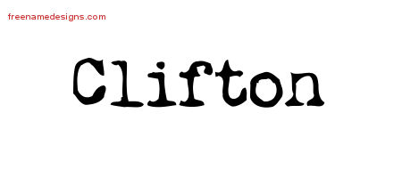 Vintage Writer Name Tattoo Designs Clifton Free