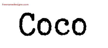 Typewriter Name Tattoo Designs Coco Free Download