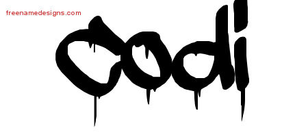Graffiti Name Tattoo Designs Codi Free Lettering