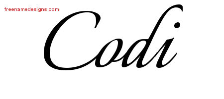 Calligraphic Name Tattoo Designs Codi Download Free