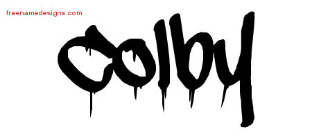 Graffiti Name Tattoo Designs Colby Free