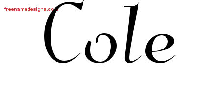 Elegant Name Tattoo Designs Cole Download Free