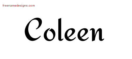 Calligraphic Stylish Name Tattoo Designs Coleen Download Free