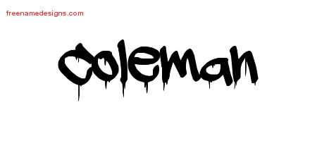 Graffiti Name Tattoo Designs Coleman Free