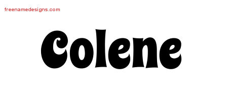 Groovy Name Tattoo Designs Colene Free Lettering