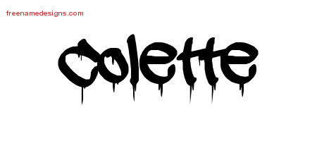 Graffiti Name Tattoo Designs Colette Free Lettering