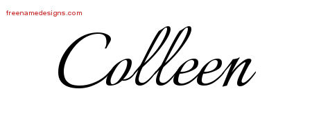 Calligraphic Name Tattoo Designs Colleen Download Free