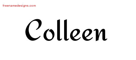 Calligraphic Stylish Name Tattoo Designs Colleen Download Free