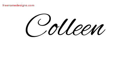Cursive Name Tattoo Designs Colleen Download Free