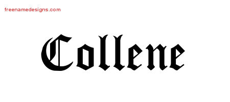 Blackletter Name Tattoo Designs Collene Graphic Download