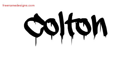 Graffiti Name Tattoo Designs Colton Free
