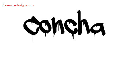 Graffiti Name Tattoo Designs Concha Free Lettering