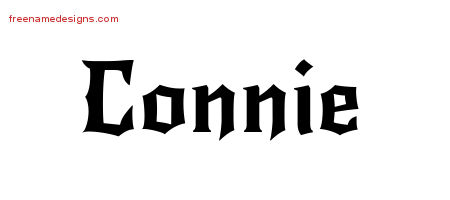 Gothic Name Tattoo Designs Connie Download Free