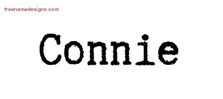Typewriter Name Tattoo Designs Connie Free Download