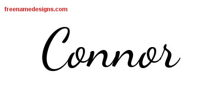 Lively Script Name Tattoo Designs Connor Free Download