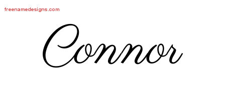 Classic Name Tattoo Designs Connor Printable