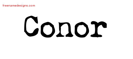 Vintage Writer Name Tattoo Designs Conor Free