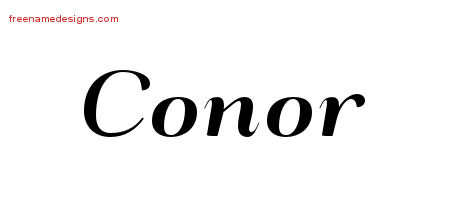 Art Deco Name Tattoo Designs Conor Graphic Download