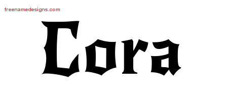 Gothic Name Tattoo Designs Cora Free Graphic Gothic Name Tattoo Designs Cora Free Graphic