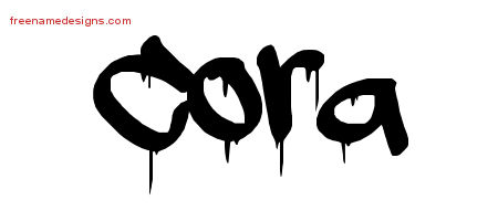 Graffiti Name Tattoo Designs Cora Free Lettering