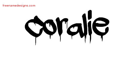 Graffiti Name Tattoo Designs Coralie Free Lettering