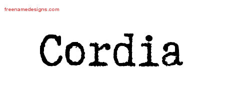 Typewriter Name Tattoo Designs Cordia Free Download