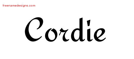 Calligraphic Stylish Name Tattoo Designs Cordie Download Free