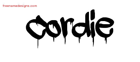 Graffiti Name Tattoo Designs Cordie Free Lettering