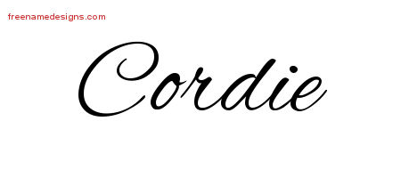 Cursive Name Tattoo Designs Cordie Download Free