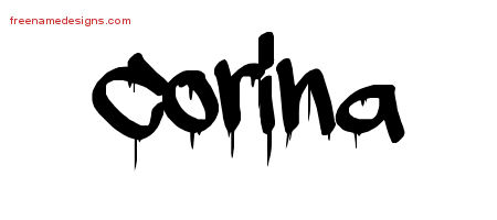 Graffiti Name Tattoo Designs Corina Free Lettering