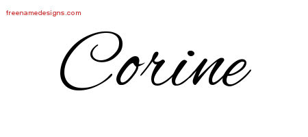 Cursive Name Tattoo Designs Corine Download Free