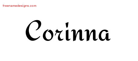 Calligraphic Stylish Name Tattoo Designs Corinna Download Free