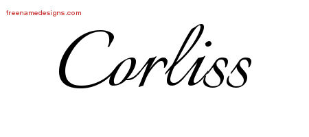 Calligraphic Name Tattoo Designs Corliss Download Free
