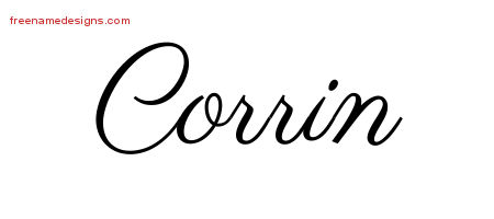 Classic Name Tattoo Designs Corrin Graphic Download