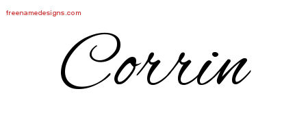 Cursive Name Tattoo Designs Corrin Download Free