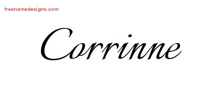 Calligraphic Name Tattoo Designs Corrinne Download Free