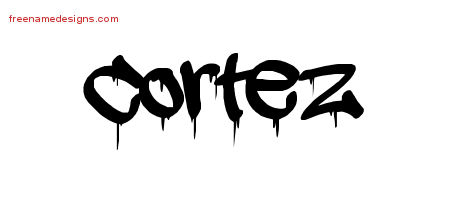 Graffiti Name Tattoo Designs Cortez Free