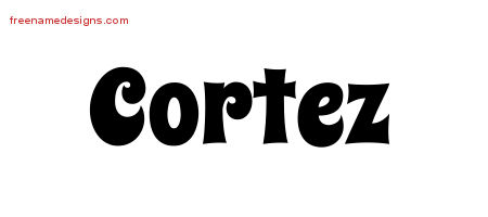 Groovy Name Tattoo Designs Cortez Free