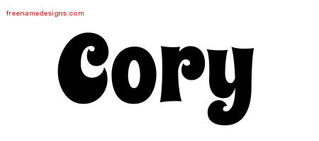 Groovy Name Tattoo Designs Cory Free Lettering