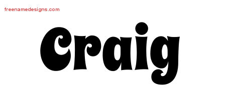 Groovy Name Tattoo Designs Craig Free