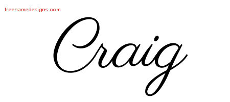 Classic Name Tattoo Designs Craig Printable