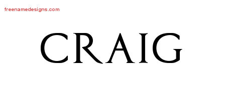 Regal Victorian Name Tattoo Designs Craig Printable