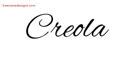 Cursive Name Tattoo Designs Creola Download Free