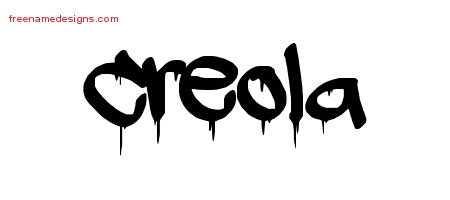 Graffiti Name Tattoo Designs Creola Free Lettering
