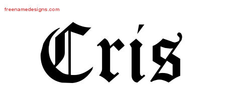 Blackletter Name Tattoo Designs Cris Graphic Download