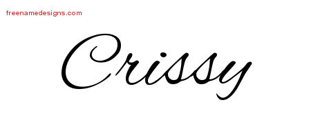 Cursive Name Tattoo Designs Crissy Download Free