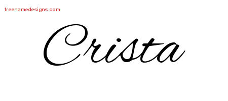 Cursive Name Tattoo Designs Crista Download Free